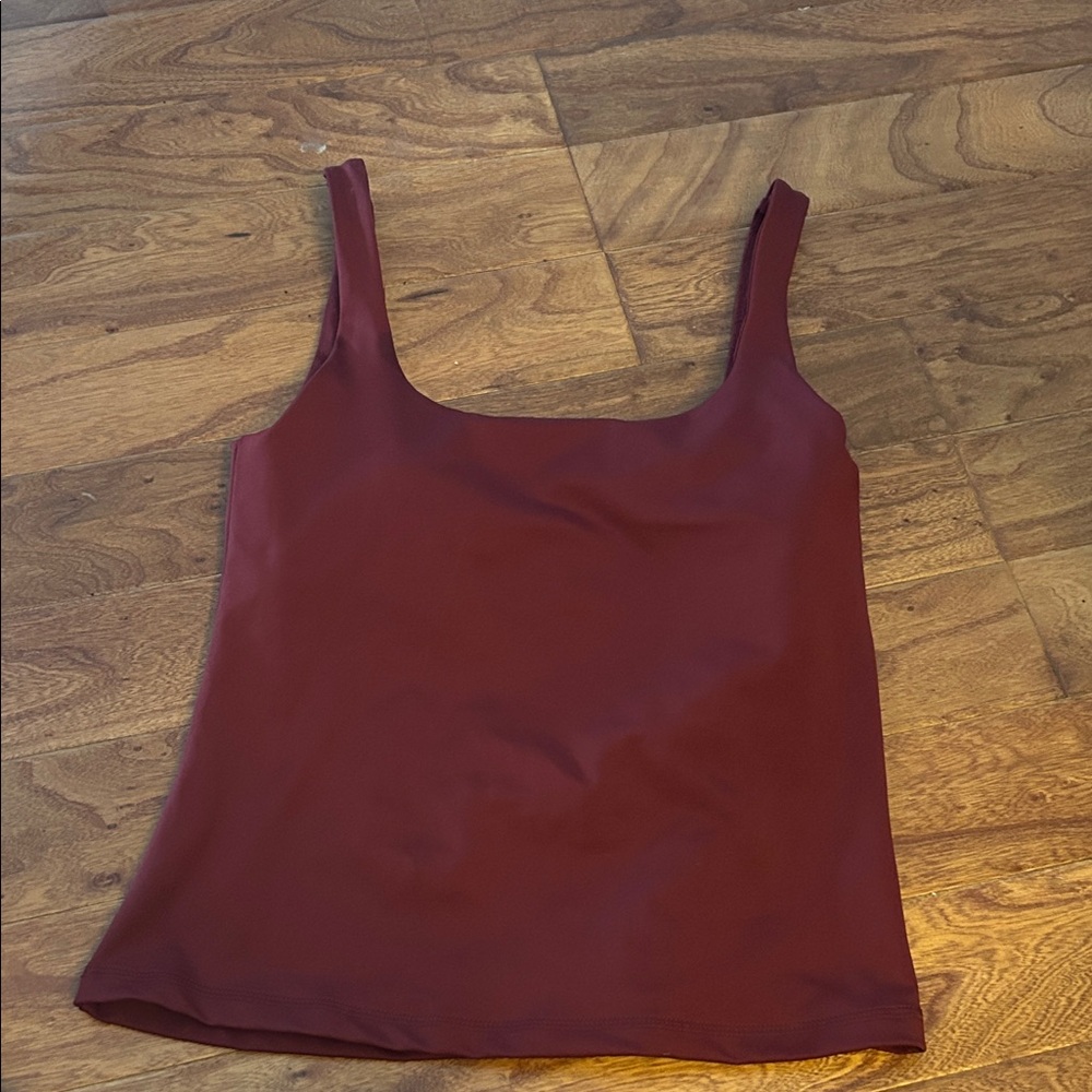 Love & Sports Burgundy Workout Tank Size Medium